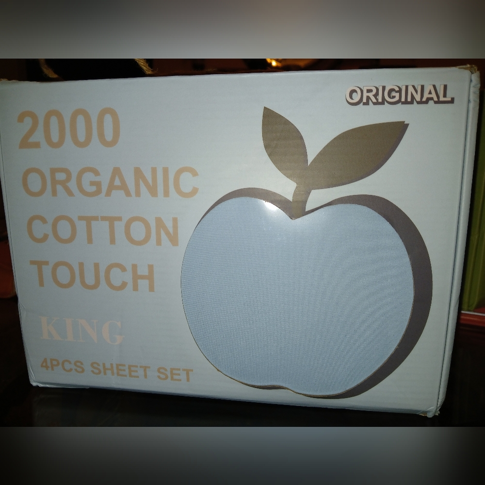 Organic Cotton Sheet Set - Light Blue